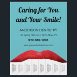 Rode lippen Witte Toverdreven Tentist Kantoor Sche Flyer<br><div class="desc">Bevestig uw tandarts of andere tandheelkundige services met deze flyer. Het bevat rode lippen en witte "tanden" die ook dienen als afbrekende strips met uw bedrijfsinformatie erop. Gebruik alleen de velden sjabloon om deze brochure eenvoudig aan te passen met al uw zakelijke gegevens. U zult een paar schaar aan klem...</div>