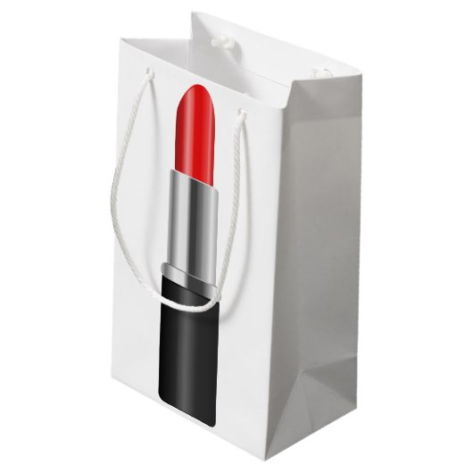 Rode lippenstift. klein cadeauzakje (Achterkant Gekanteld)