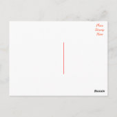 Rode lippenstift kus dank je Briefkaart (Achterkant)