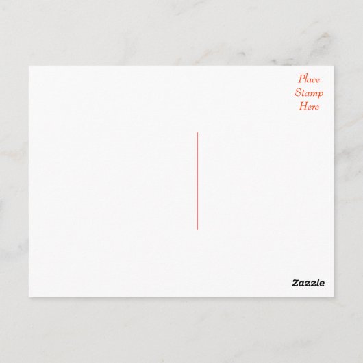 Rode lippenstift kus dank je Briefkaart (Achterkant)