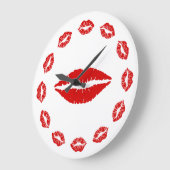 Rode Lippenstift Kus Klok (Hoek)