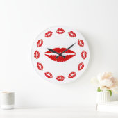 Rode Lippenstift Kus Klok (Huis)