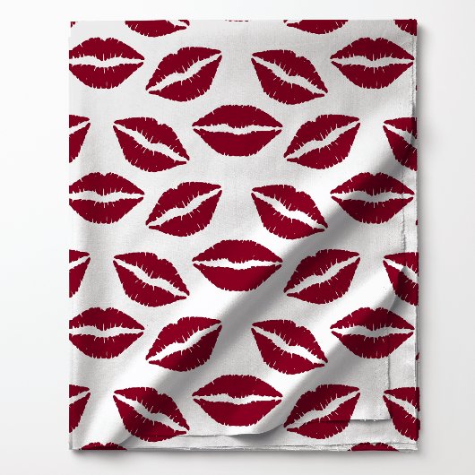 Rode lippenstift kus markering stof