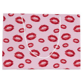 Rode lippenstift kussen groot cadeauzakje (Achterkant)