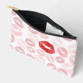 Rode Lippenstift Lippen Cosmetische Make-uptas Etui (Open)