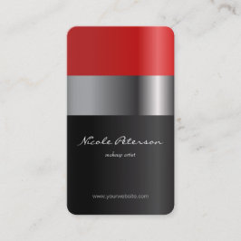 Rode lippenstift - make-up artiest visitekaartje