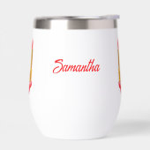 Rode lippenstift op de tong zwart met aangepaste n (Links)