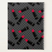 Rode lippenstift, retro planner (Achterkant)