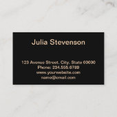 Rode lippenstift, retro visitekaartje (Achterkant)