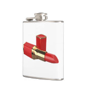 Rode lippenstiftfles heupfles (Links)