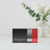 Rode lippenstiftmake-up visitekaartje (Staand voorkant)