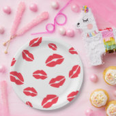 Rode lips Afdrukpapier Bord (Feest)