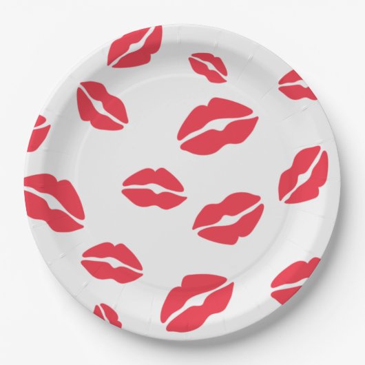 Rode lips Afdrukpapier Bord (Voorkant)