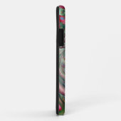 Rode lips en Rozen Peacock Abstract Case-Mate iPhone Case (Achterkant/rechts)