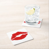 "Rode lips" Kartonnen Onderzetters (Insitu)