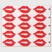 RODE LIPS KISS WRAPPING PAPIER (Vlak)