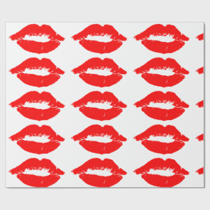 RODE LIPS KISS WRAPPING PAPIER
