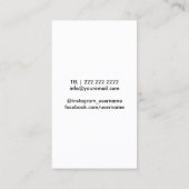 Rode lips met zachte strips voor toppen en haartop visitekaartje (Achterkant)