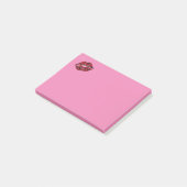Rode Lips Roze briefjes Post-it® Notes (Schuin)
