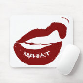 Rode Lips wat grit tanden Muismat (Met muis)