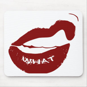 Rode Lips wat grit tanden Muismat