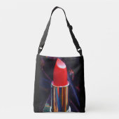 Rode lipstick crossbody tas (Achterkant)