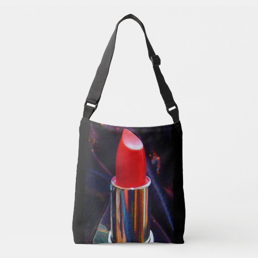 Rode lipstick crossbody tas (Voorkant)