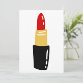 rode lipstick kaart (Staand voorkant)