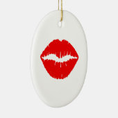 Rode lipstick keramisch ornament (Rechts)