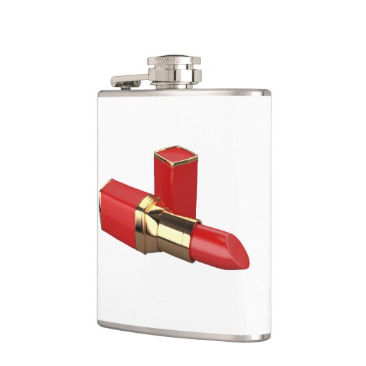 Rode lipstick kolf heupfles (Links)