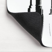 Rode lipstick muismat (Hoek)