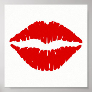 Rode lipstick poster