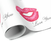 Rode lipstick - snijpapier cadeaupapier (Rol Hoek)