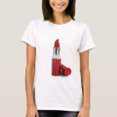 Rode lipstick t-shirt (Voorkant)