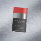 Rode lipstik - Makeup - Magnetische Visitekaartjes Visitekaartje Magneet (Voorbeeld)