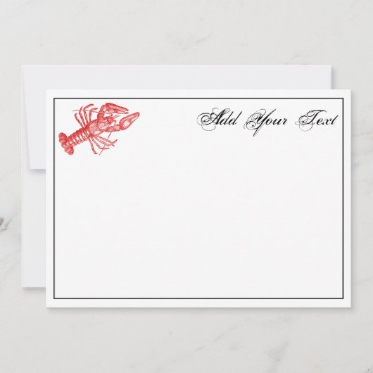 rode lobster #1 Tekening (Voorkant)