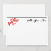 rode lobster #1 Tekening (Voorkant / Achterkant)