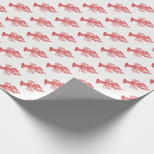  rode lobster #1 Tekening Cadeaupapier (Hoek)
