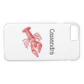 rode lobster #1 Tekening Case-Mate iPhone Case (Achterkant (Horizontaal))