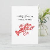  rode lobster #1 Tekening Kaart (Staand voorkant)