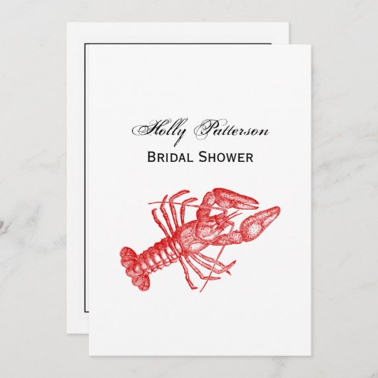  rode lobster #1 Tekening Kaart (Voorkant / Achterkant)