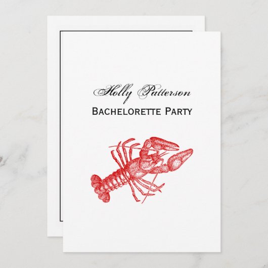  rode lobster #1 Tekening Kaart (Voorkant / Achterkant)