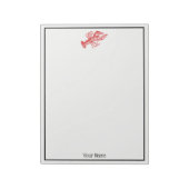  rode lobster #1 Tekening Notitieblok (Linkerzijde)