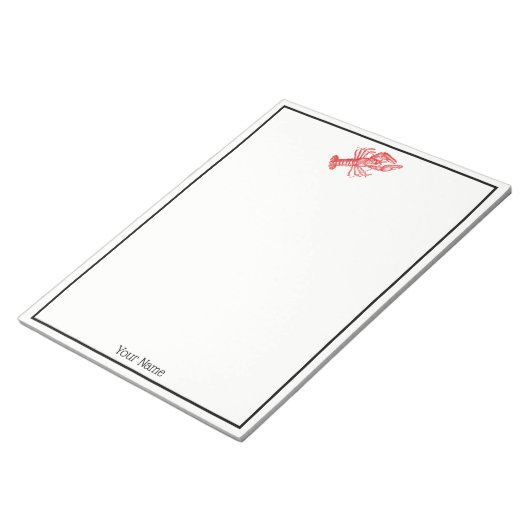  rode lobster #1 Tekening Notitieblok (Schuin)