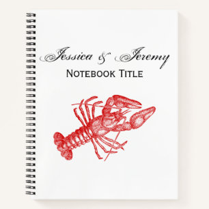 rode lobster #1 Tekening Notitieboek