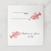  rode lobster #1 Tekening Plaatskaartje (Buitenkant ongevouwen)