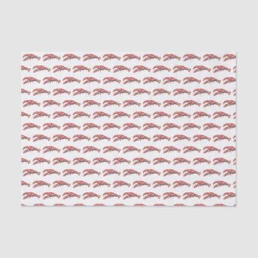  rode lobster #2 Tekening Tissuepapier (Voorkant)