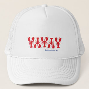 Rode Lobsters White - aangepaste blauwe locatie te Trucker Pet