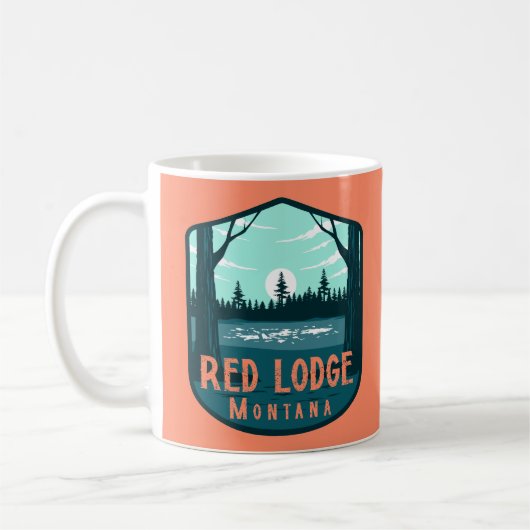 Rode Lodge Montana Koffiemok (Links)