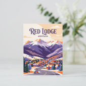 Rode Lodge VS Briefkaart (Staand voorkant)